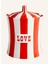 Vıce Love Porselen Saklama Kabı 880 Ml, Kapaklı, El Boyaması Tasarım 2