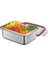Paslanmaz Çelik Lunchbox 22X16X8,5 cm Şeffaf Kapaklı Saklama Kabı 2