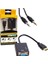 HDMI To VGA Çevirici Adaptör Ses Çıkışlı Kutulu (5232) 2