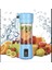 Mavi Şarjlı 3 Bıçaklı Mini El Rondosu 380 Ml, Pratik ve Hafif Blender 4