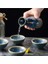 Japon Sake Seti, 5 Parça El Boyaması Seramik Sake Servis Seti, 4 x 30 ml Bardak + 1 x 130 ml Tencere 2