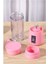 Taşınabilir Şarjlı El Blenderi, Shaker ve Smoothie Hazırlama Aleti, 6 Bıçaklı, Pembe 5