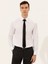 Erkek Beyaz Slim Fit % 100 Pamuk İtalyan Yaka Basic Gömlek 50255242-VR013 4