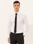 Erkek Beyaz Slim Fit % 100 Pamuk İtalyan Yaka Basic Gömlek 50255242-VR013 6