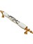 Porselen Kulp Sarmaşık Desenli 128MM(12.8CM) Ayakları Altın Sarısı Mobilya Çekmece Kapak Kulbu 3