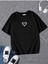 Minik Kalp Baskılı Oversize Çocuk T-Shirt 1