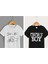 2'li Dad+ Me ve Mama's Boys Baskılı Bisiklet Yaka Oversize Çocuk T-Shirt 1