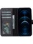 Mulvxurg URG02 Apple Iphone 13 Pro Uyumlu Deri Cüzdanlı Kılıf Liluri G1 Siyah (Mulvix) 2