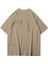Büyük Beden Essentials Küçük Baskılı Pamuk Oversize Bisiklet Yaka T-Shirt 2