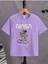 Kids Remember Nasa Atoronot Baskılı Oversize Bisiklet Yaka Çocuk T-Shirt 1