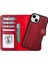Mulvxurg URG02 Apple Iphone 15 Uyumlu Deri Cüzdanlı Kılıf Mwwn V4EF Kırmızı (Mulvix) 1