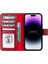Mulvxurg URG02 Apple Iphone 15 Uyumlu Deri Cüzdanlı Kılıf Mwwn V4EF Kırmızı (Mulvix) 2