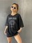 Shine Over Parlak Ay Işığı Baskılı Oversize T-Shirt 1