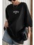 Büyük Beden Dont Baskılı Unisex Bisiklet Yaka Oversize T-Shirt 2