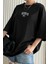 Büyük Beden Dont Baskılı Unisex Bisiklet Yaka Oversize T-Shirt 3