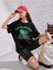 Kids Siyah San Francisco Usa Baskılı Oversize Bisiklet Yaka Çocuk T-Shirt 1