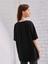Kids Siyah San Francisco Usa Baskılı Oversize Bisiklet Yaka Çocuk T-Shirt 2