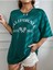 Laguna Beach California Tennis Baskılı Oversize Nefti T-Shirt 4