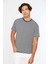 Lacivert Erkek Bisiklet Yaka Kısa Kollu Çizgili T-Shirt 1