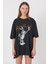 Bunny Baskılı Oversize Unisex T-Shirt 1
