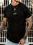 Script Code Baskılı Oversize Bisiklet Yaka Yazlık Pamuk T-Shirt 1