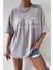 Büyük Beden Kadın Beyaz Wildflowers Baskılı Oversize T-Shirt 1