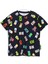 Çocuk Siyah Minecraft Karakter 360 Derece Baskılı T-Shirt 1