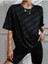Brooklyn Slogan Baskılı Gazete Desenli Oversize T-Shirt 2