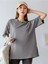 Antrasit Bigger Bigger Bigger Better Baskılı Oversize T-Shirt 4