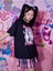 Büyük Beden Anime Karakter Baskılı Siyah Unisex Oversize T-Shirt 2