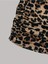 Kadın Kayık Yaka Leopar Desen %100 Pamuk T-Shirt 3