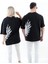 Büyük Beden Kanat Baskılı Oversize Pamuklu Unisex T-Shirt (Adet Fiyattır) 4