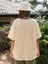 Büyük Beden Music And Party Baskılı Bej Oversize T-Shirt 3