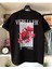 Büyük Beden Vivre La Vie( Hayatı Yaşa ) Tasarım Baskılı Oversize Pamuklu Penye T-Shirt 1