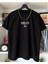 Büyük Beden Vivre La Vie( Hayatı Yaşa ) Tasarım Baskılı Oversize Pamuklu Penye T-Shirt 2