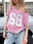 Kadın Düşük Omuz Kayık Yaka 68 Baskılı T-Shirt 2