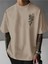 Unisex Japonca Yazı Baskılı Oversize T-Shirt 2