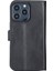 Mulvxurg URG02 Apple Iphone 13 Pro Uyumlu Deri Cüzdanlı Kılıf Rustik Siyah (Mulvix) 3