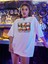 " That's Donald! " Baskılı Beyaz Oversize T-Shirt 4