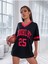V Yaka Brooklyn 25 Baskılı Oversize T-Shirt 4