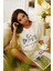 Kadın Beyaz Wildflowers Baskılı Oversize T-Shirt 4