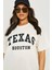 Texas Houston Baskılı Oversize T-Shirt 4