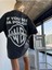 Unisex Warn'a Brother Baskılı Oversize %100 Pamuk T-Shirt 1