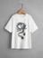 Oversize Beyaz Ejder Baskılı Çocuk T-Shirt 1