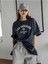 The Sunshine Baskılı Bisiklet Yaka Oversize Unisex T-Shirt 2