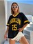 V Yaka Brooklyn 25 Baskılı Oversize T-Shirt 2