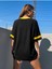 V Yaka Brooklyn 25 Baskılı Oversize T-Shirt 3