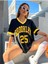 V Yaka Brooklyn 25 Baskılı Oversize T-Shirt 5