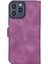 Mulvxurg URG02 Apple Iphone 13 Pro Max Uyumlu Deri Cüzdanlı Kılıf Rustik Mor (Mulvix) 3