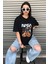 Oversize Nasa Ayıcık Baskılı Unisex Siyah T-Shirt 7